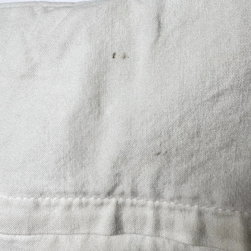 French Patisserie Pillow Cover 22 x 22  Inch Vintage Tan & Black  Cotton Linen